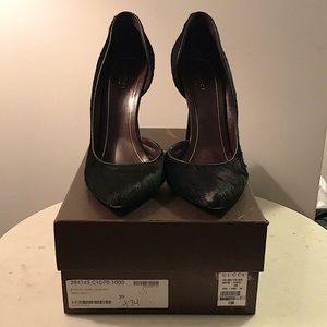 Gucci size 39 black Pony Hair Heels